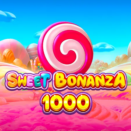Sweet Bonanza 1000 slotunun şirin konfet afişası